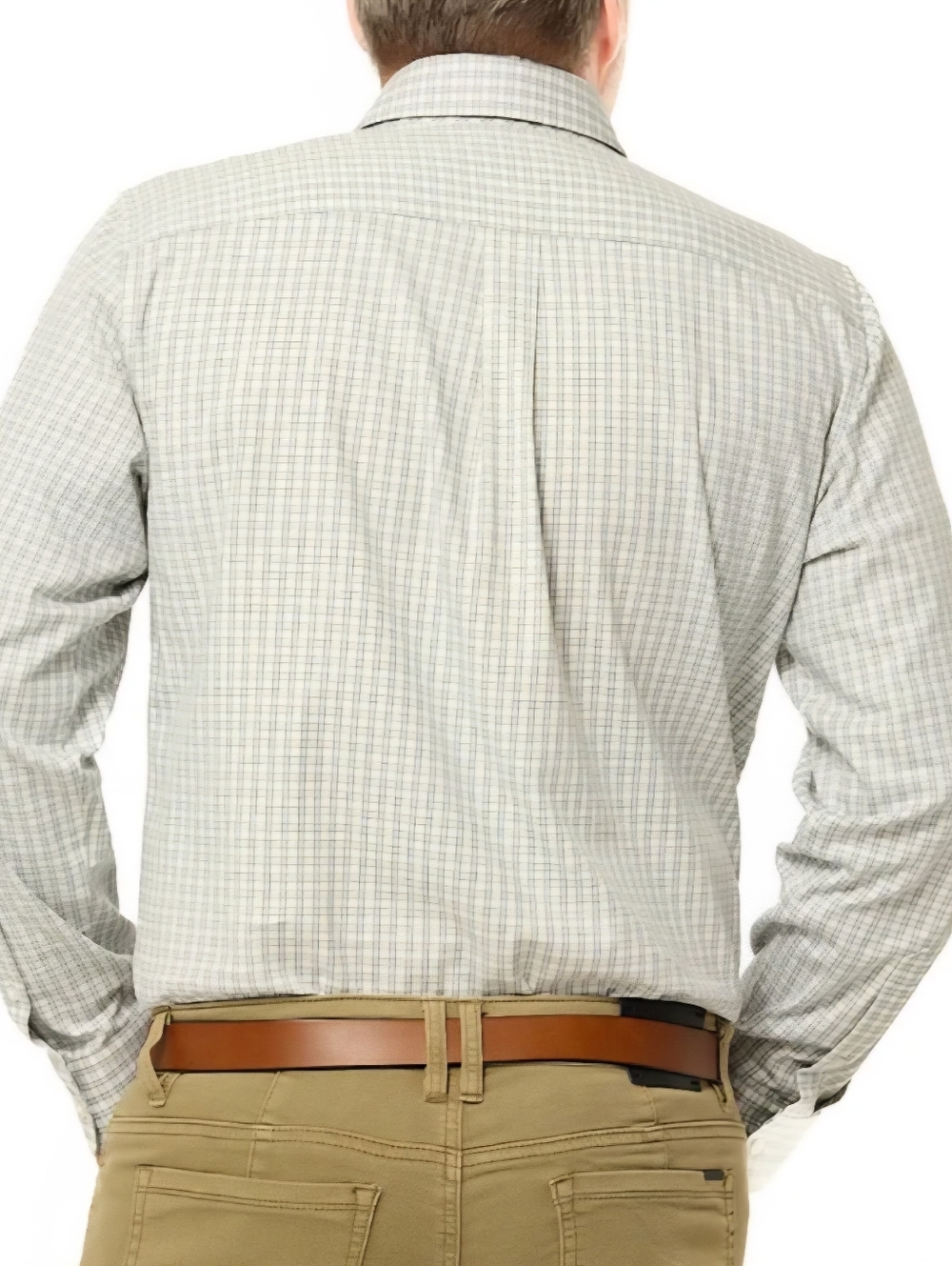 Dockers Men's Long Sleeve Button-Up Shirt Regular Fit -BEIGE -XL **NEW - Picture 2 of 9